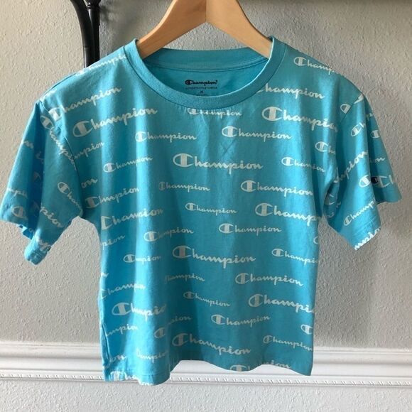 Champion Cropped Print Logo Tee - Picture 8 of 8